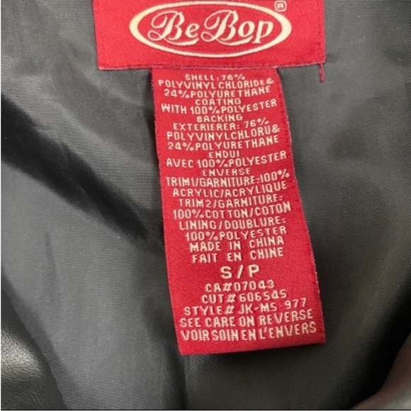 BeBop vintage faux fur collar black jacket - Picture 11 of 13